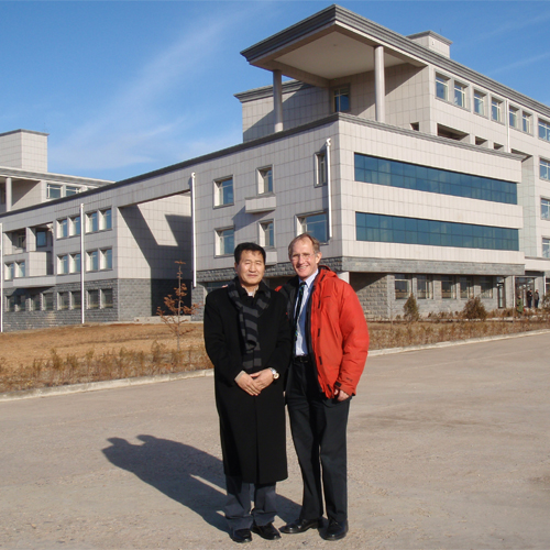 Peter Agre at Pyongyang University