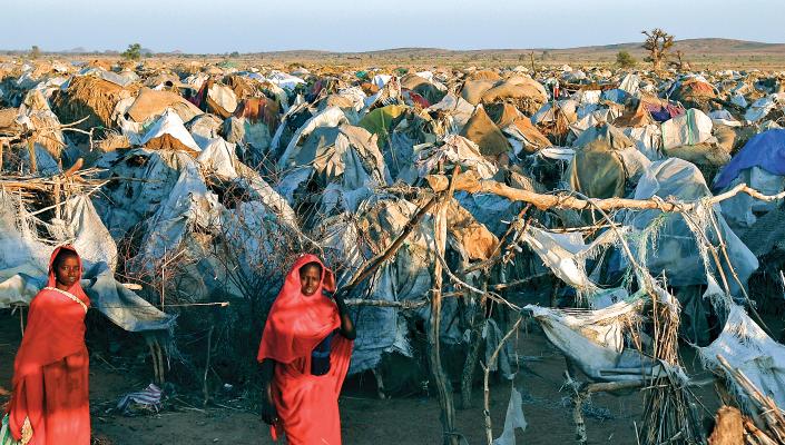 image of refugee camp