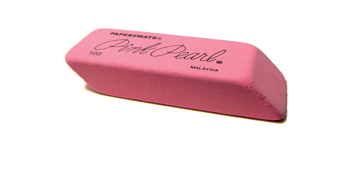 a pink pearl erase