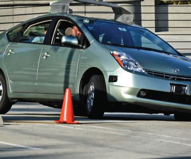 Image of a driverless car