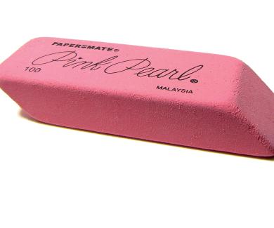 a pink pearl erase