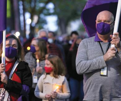 New Yorkers responded October 19 with hope and a prayer vigil.