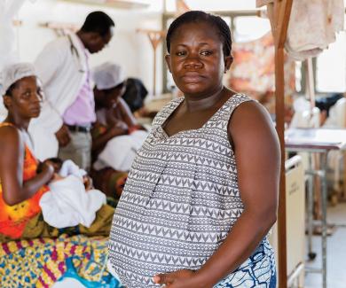 Waiting to deliver, Veronica Arhin joins new mothers in a maternity ward in Ghana, where maternal mortality is 22 times higher than in developed countries. January 9, 2013.