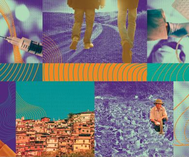 A collection of images representing stories related to public health.